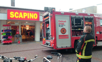Brandweer rukt uit voor brand in Scapino Zutphen