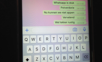 Even geen 'gelukkig nieuw jaar' via WhatsApp
