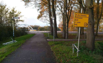 Oeps foutje: Provincie vergeet omleidingsbord mee te nemen