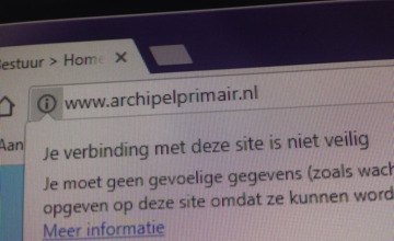 Websites basisscholen in de regio hebben onbeveiligde verbinding
