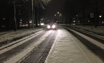 Gladde wegen en geen pizza's meer aan huis door sneeuw