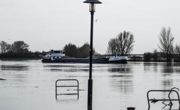 Maatregelen voor de scheepvaart door hoog water