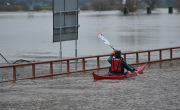 'Hoog water vervelend? Nee hoor, juist leuk'