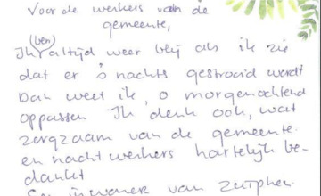 Alleen maar zeiken op de overheid? Deze Zutphenaar is blij met de gemeente