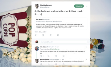 Pak de popcorn! De Zutphense politici waren weer lief voor elkaar op Twitter