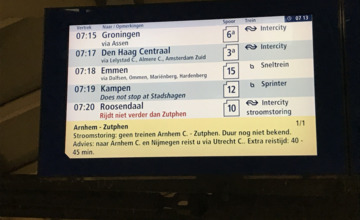 Chaos op het spoor tijdens de ochtendspits door stroomstoring