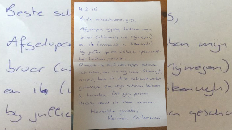 "Hier hebben jullie je veter terug"
