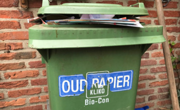 Uitrol papiercontainers Almen misgegaan