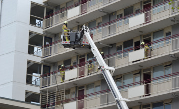 Brand in flat Beethovenstraat na blikseminslag
